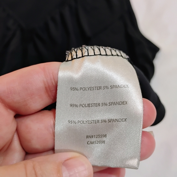 Ellen Tracy Black Ruffled Tank Top - Picture 4 of 8